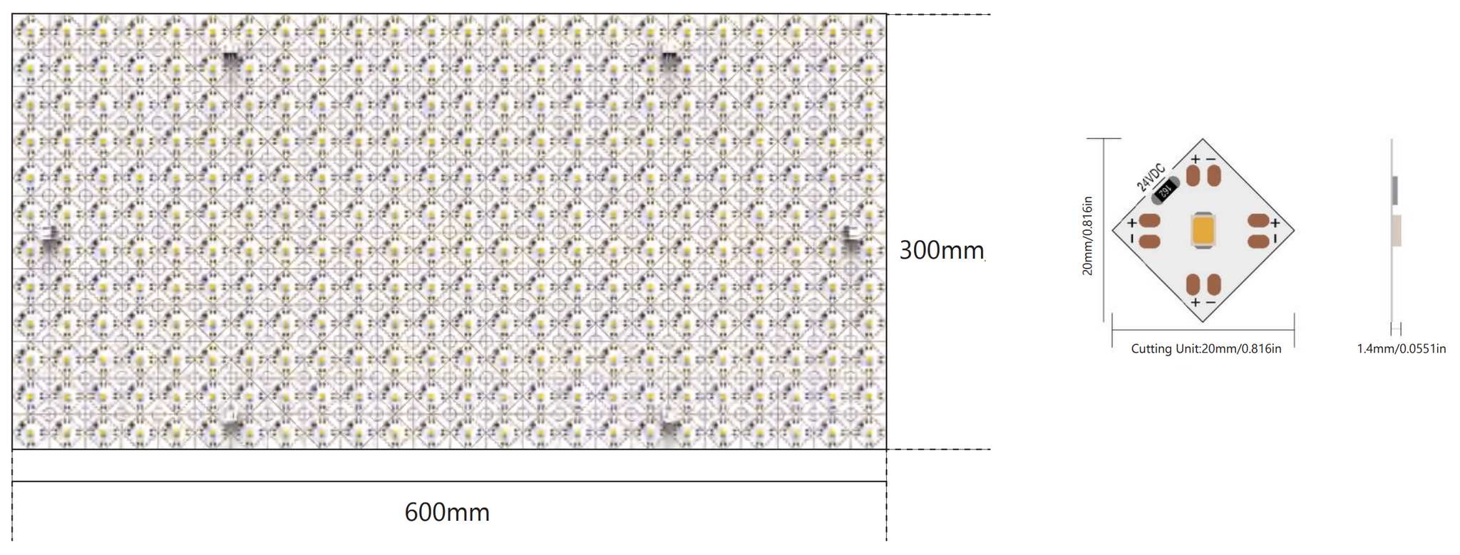 FlexLED 24v Flexible LED Backlight – Luxotec
