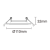 Adjustable 110mm (80mm Cutout)