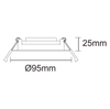 Adjustable 95mm (80mm Cutout)