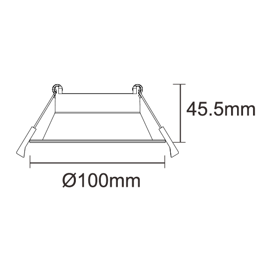 Adjustable Low Glare 100mm (90mm Cutout)